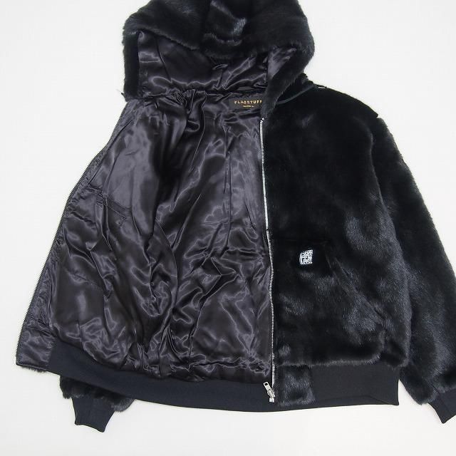 FLAGSTUFF 舐達磨 F/Z FUR HOODIE ファー ジャケット - ジャケット ...