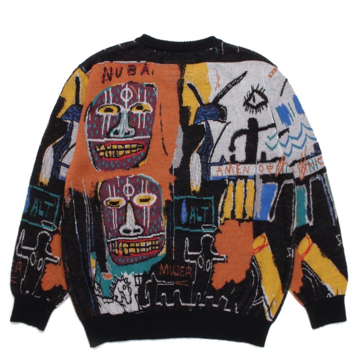 WACKO MARIA ワコマリア JEAN-MICHEL BASQUIAT / CREW NECK SWEATER ...