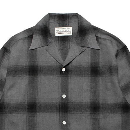 WACKO MARIA ワコマリア OMBRAY CHECK OPEN COLLAR SHIRT L/S(TYPE-2 ...