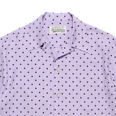 WACKO MARIA ワコマリア SMALL DOTS OPEN COLLAR SHIRT - CONUR