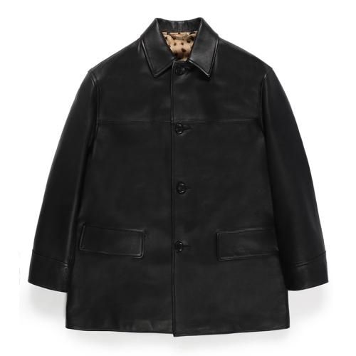 M WACKO MARIA ワコマリア レザー カーコート car coat - レザージャケット