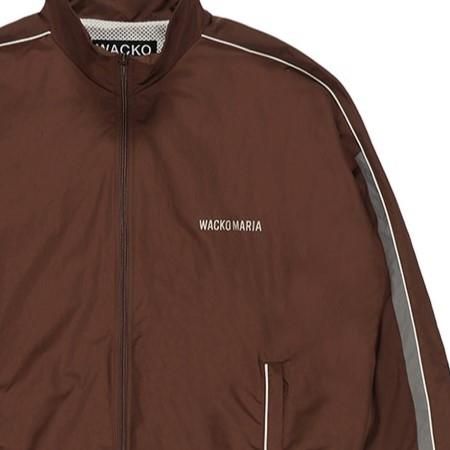 新品タグ付きWACKO MARIA ブラウン トラックナイロンジャケット　S DICKIES / WORK JACKET ディッキーズ ダブルネーム ワークジャケット