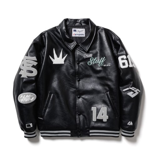 FLAGSTUFF フラグスタフ VARSITY JACKET(xMAJESTIC) - CONUR ONLINESHOP WACKO  MARIA（ワコマリア）/ BUENA VISTA（ブエナビスタ）/ OLD JOE&CO.（オールドジョー）/  Bankrobber（バンクロバー）/ FLAGSTUFF（フラグスタフ）正規取扱店通販サイト