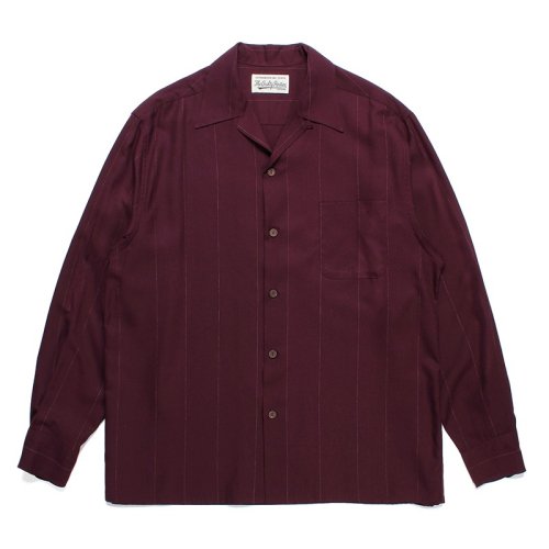 WACKO MARIA ワコマリア KASURI STRIPED OPEN COLLAR SHIRT - CONUR ONLINESHOP WACKO  MARIA（ワコマリア）/ BUENA VISTA（ブエナビスタ）/ OLD JOE&CO.（オールドジョー）/  Bankrobber（バンクロバー）/ FLAGSTUFF（フラグスタフ ...