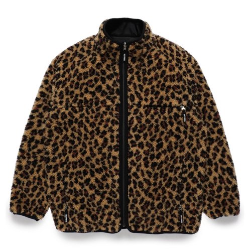 ワコマリア LEOPARD ZIP HOODED JACKET パイル-