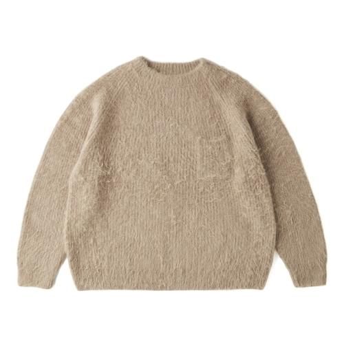 OLD JOE&CO. オールドジョー SHAGGY ALPACA CREW-NECK SWEATER - CONUR