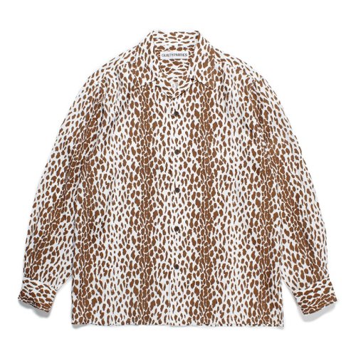 WACKO MARIA ワコマリア LEOPARD OPEN COLLAR SHIRT L/S - CONUR ONLINESHOP WACKO  MARIA（ワコマリア）/ BUENA VISTA（ブエナビスタ）/ OLD JOE&CO.（オールドジョー）/  Bankrobber（バンクロバー）/ FLAGSTUFF（フラグスタフ）正規取扱店通販サイト