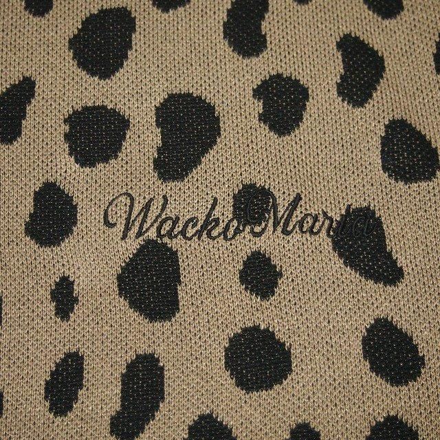 WACKO MARIA ワコマリア LEOPARD JACQUARD KNIT POLO SHIRT WACKO MARIA ワコマリア LEOPARD JACQUARD KNIT POLO SHIRT