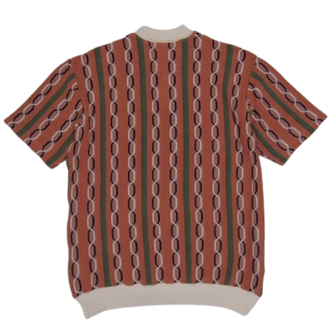 WACKO MARIA ワコマリア STRIPED JACQUARD SUMMER KNIT POLO WACKO MARIA ワコマリア STRIPED JACQUARD SUMMER KNIT POLO