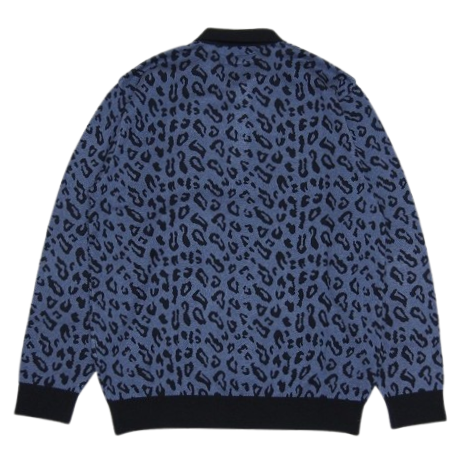 WACKO MARIA ワコマリア LEOPARD JACQUARD KNIT POLO SHIRT WACKO MARIA ワコマリア LEOPARD JACQUARD KNIT POLO SHIRT