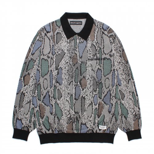 WACKO MARIA ワコマリア PYTHON JACQUARD KNIT POLO SHIRT - CONUR ONLINESHOP WACKO  MARIA（ワコマリア）/ BUENA VISTA（ブエナビスタ）/ OLD JOE&CO.（オールドジョー）/  Bankrobber（バンクロバー）/ FLAGSTUFF（フラグスタフ）正規取扱店通販サイト