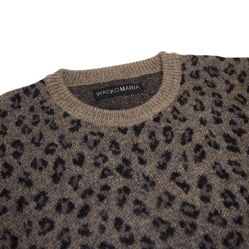 WACKO MARIA ワコマリア LEOPARD JACQUARD MOHAIR KNIT SWEATER WACKO MARIA ワコマリア LEOPARD JACQUARD MOHAIR KNIT SWEATER