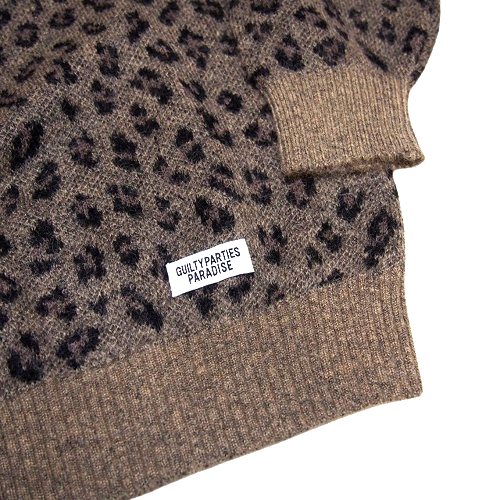 WACKO MARIA ワコマリア LEOPARD JACQUARD MOHAIR KNIT SWEATER WACKO MARIA ワコマリア LEOPARD JACQUARD MOHAIR KNIT SWEATER