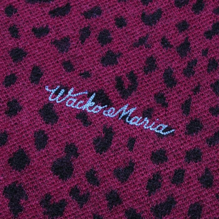 WACKO MARIA ワコマリア LEOPARD MOHAIR KNIT JACQUARD SWEATER