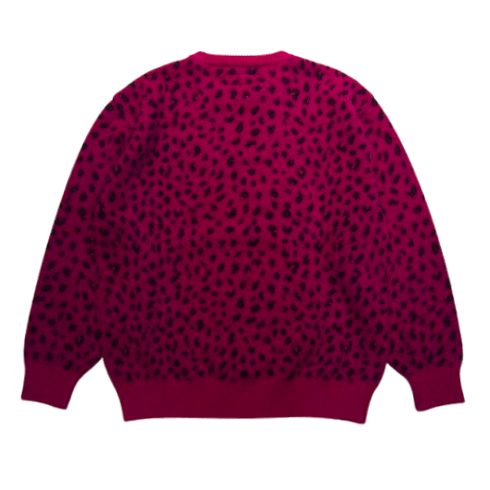 大人気【Wacko Maria】LEOPARD MOHAIR KNIT JACQUARD SWEATER WACKO MARIA ワコマリア LEOPARD MOHAIR KNIT JACQUARD SWEATER