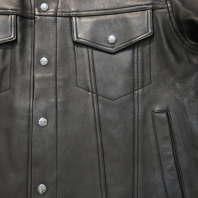 WACKO MARIA ワコマリア LEATHER TRUCKER JACKET(TYPE-1) - CONUR