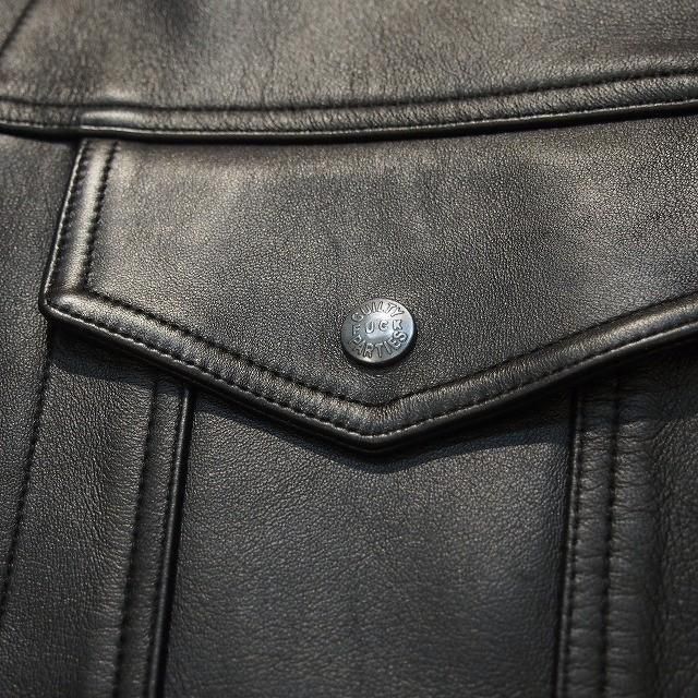 WACKO MARIA ワコマリア LEATHER TRUCKER JACKET(TYPE-1) - CONUR