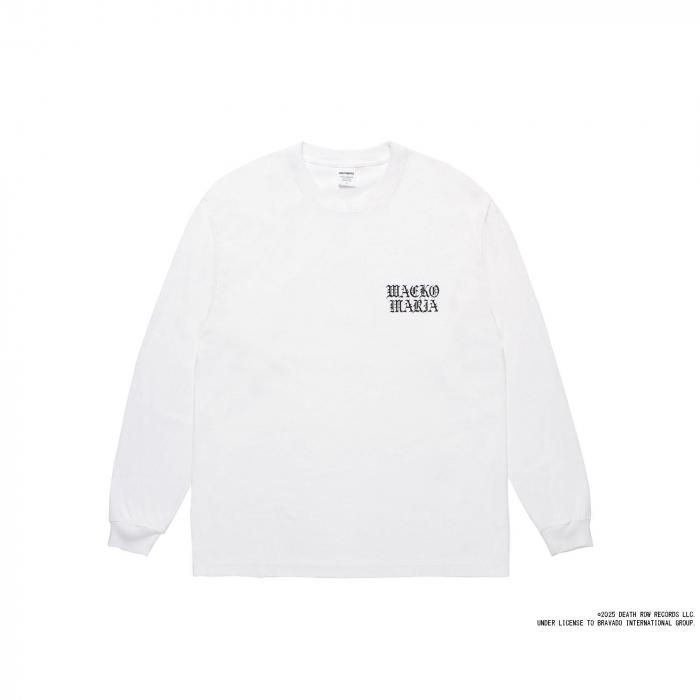 ワコマリア DEATH ROW RECORDS ロンT 白 L WACKO MARIA ワコマリア DEATH ROW RECORDS / WASHED HEAVY
