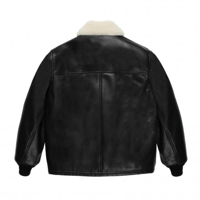 WACKO MARIA MOUTON COLLAR LEATHER 50’S WACKO MARIA ワコマリア MOUTON COLLAR LEATHER BOA JACKET - CONUR