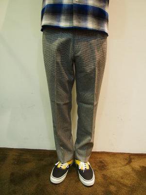 WACKO MARIA ワコマリア HOUNDSTOOTH CHECK SKATE TROUSERS(TYPE-1