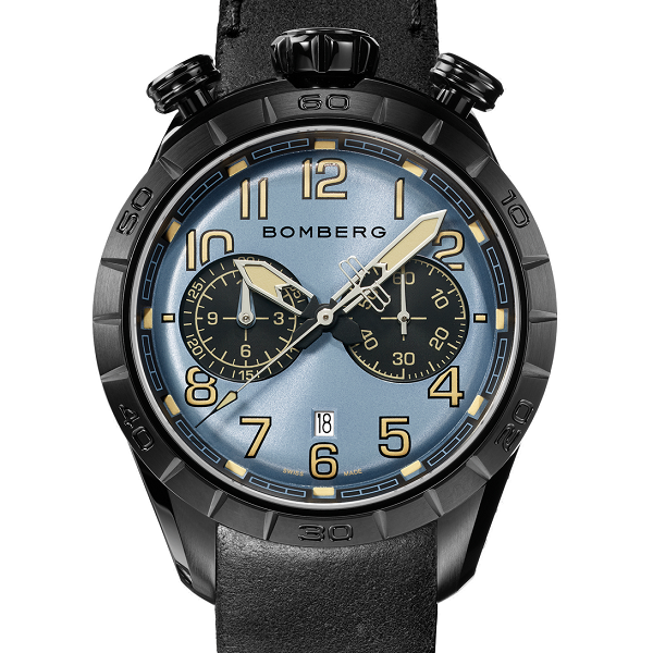 定価約20万【極美品】BOMBERG BOLT-68 クロマ アイスブルー 時計