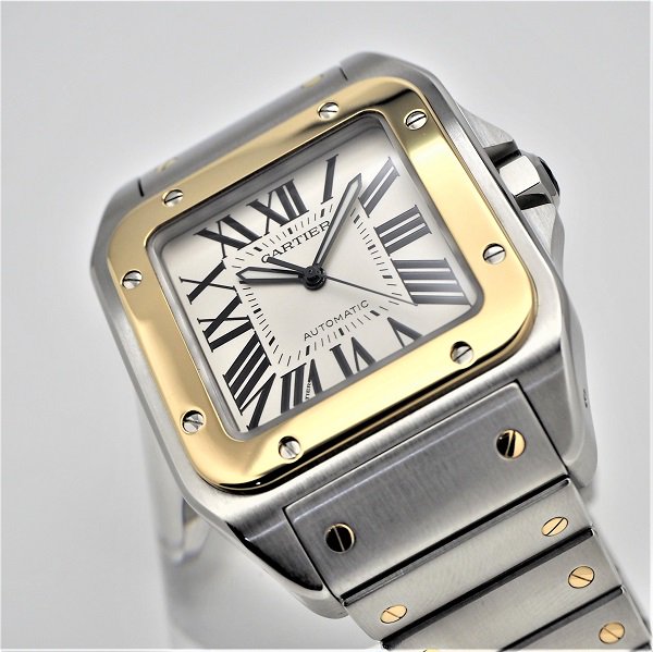 中古 外装仕上げ済 Cartier カルティエ サントス１００ ｌｍ W0728g 六本木 時計専門店proud プラウド