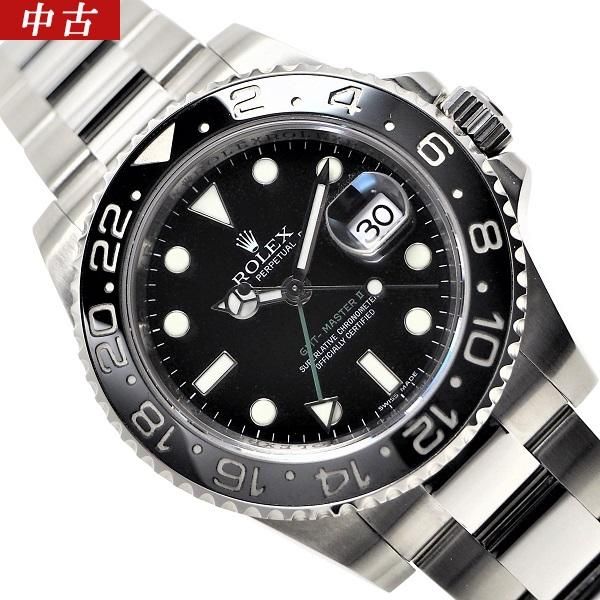 仕上げ済】【中古】ROLEX（ロレックス） GMTマスターII Z番 116710LN 