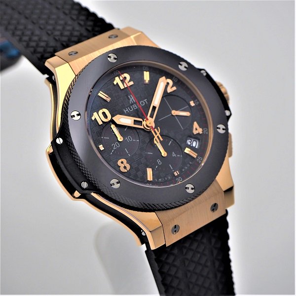 新品】HUBLOT（ウブロ） ビッグバン ゴールド セラミック 41mm 341.PB