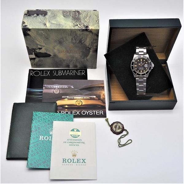 中古】ROLEX（ロレックス） サブマリーナ デイト フチ無し 箱保証書有