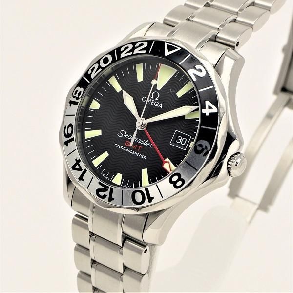 訳あり オメガ OMEGA 2234.50 シーマスター300 50周年記念 GMT デイト 自動巻き メンズ _750019