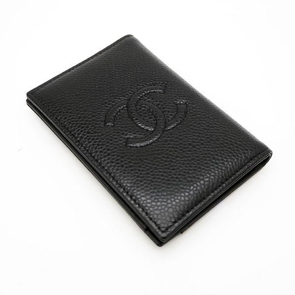 中古美品】CHANEL（シャネル） カードケース ココマーク ブラック 