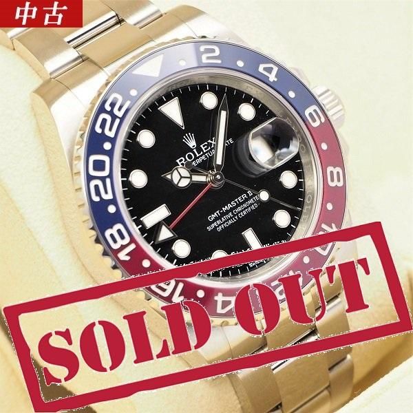 仕上げ済 中古 Rolex ロレックス Gmtマスターii ブラック Wg ランダム品番 blro 六本木 時計専門店proud プラウド