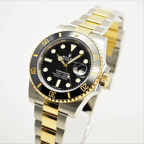 中古】ROLEX（ロレックス） サブマリーナ デイト ブラック コンビ ...