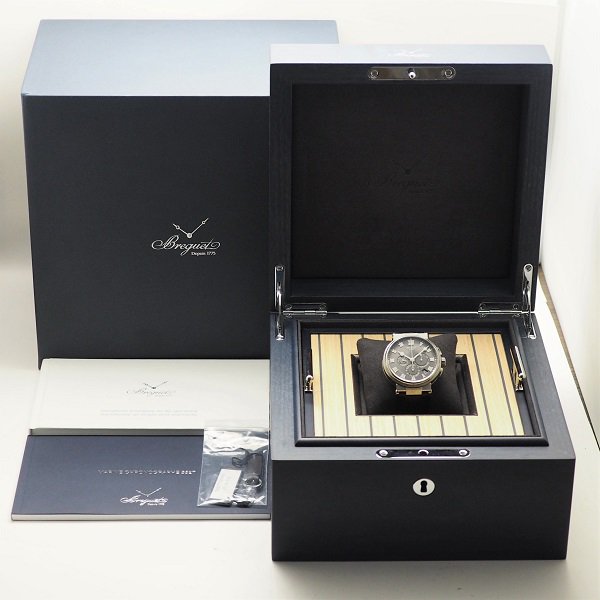 中古】【国際保証書2020年8月】BREGUET(ブレゲ）マリーン クロノグラフ 5527TI/G2/9WV - 六本木  時計専門店PROUD(プラウド)