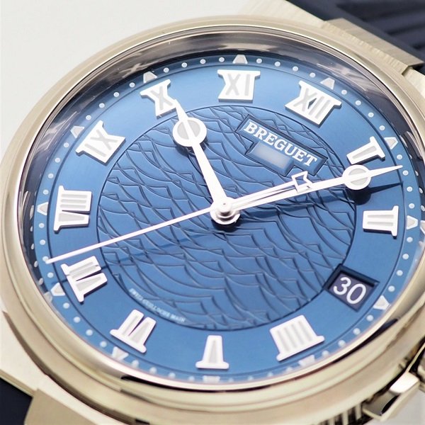 中古】【国際保証書2021年5月】BREGUET(ブレゲ) マリーン ホワイトゴールド ブルー ラバー 5517BB/Y2/5ZU - 六本木  時計専門店PROUD(プラウド)