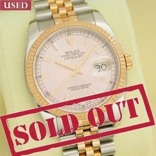 š ROLEX (å) ǥȥ㥹 36mm ԥ D 116231