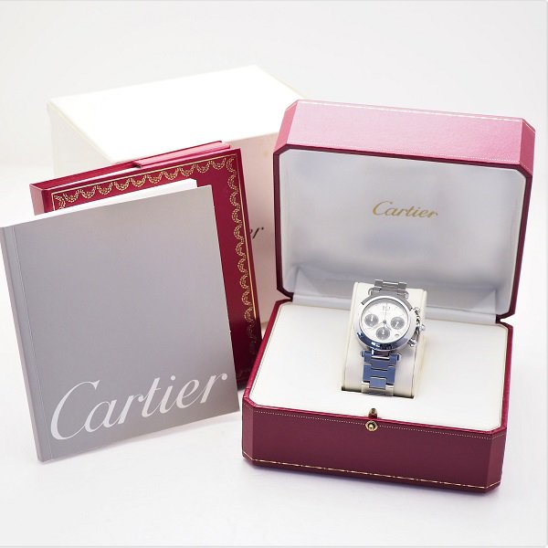 中古】 【国際保証書2003年6月】 CARTIER (カルティエ) パシャC クロノ