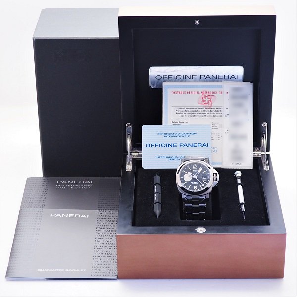 中古】【国内正規保証書2007年7月】 PANERAI (パネライ) ルミノール GMT 44mm PAM00161(OP6695) J番 - 六本木  時計専門店PROUD(プラウド)