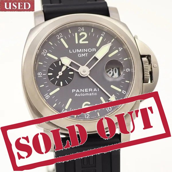 中古】【国内正規保証書2004年9月】 PANERAI (パネライ) ルミノール GMT チタン G番 PAM00089 - 六本木  時計専門店PROUD(プラウド)