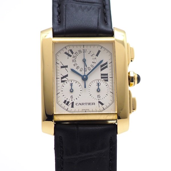 中古】 CARTIER (カルティエ) タンクフランセーズ クロノリフレックス XL YG W5000556 - 六本木  時計専門店PROUD(プラウド)