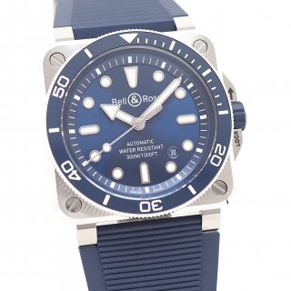 WEB꾦ʡۡڿʡ BELL&ROSSʥ٥&)  BR-03 С ֥롼ƥ 42mm BR03A-D-BLU-ST/SRB