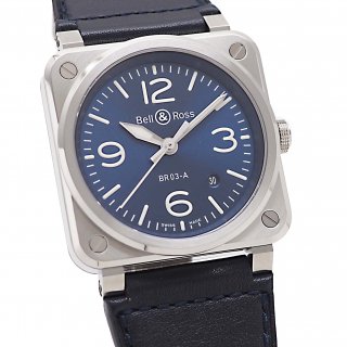 WEB꾦ʡ̤ۡѡ BELL&ROSSʥ٥&) BR-03 ֥롼ƥ 41mm BR03A-BLU-ST/SCA