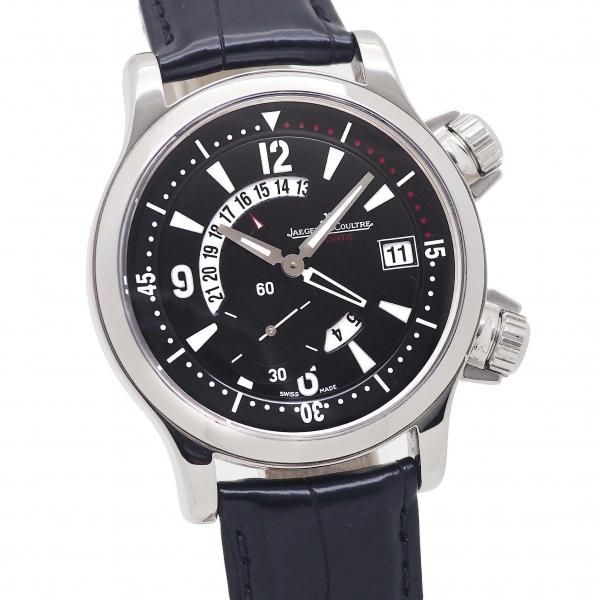 【中古】【国内正規保証書2005年】JAEGER LECOULTRE(ジャガールクルト)マスターコンプレッサー デュアルマティーク 41.5mm ブラック文字盤 Ref.Q1738470