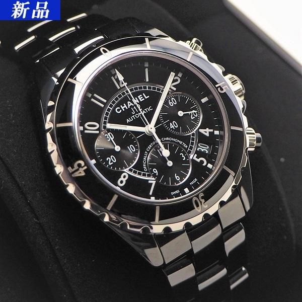新品】CHANEL（シャネル） J12 クロノグラフ ブラック H0940