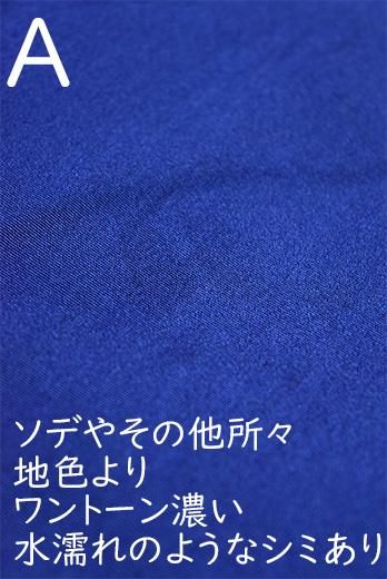 青い湖面に枝葉きらめく絵羽柄ビンテージ羽織 - アンティーク