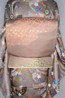 アラベスク道長取り装飾模様美しい袋帯
