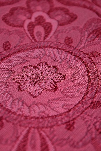 スモークローズピンクにふくれ織のような正倉院文様美しいアンティーク ...