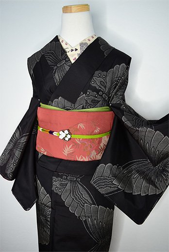 大島紬のモダンな着物 袷 - 着物