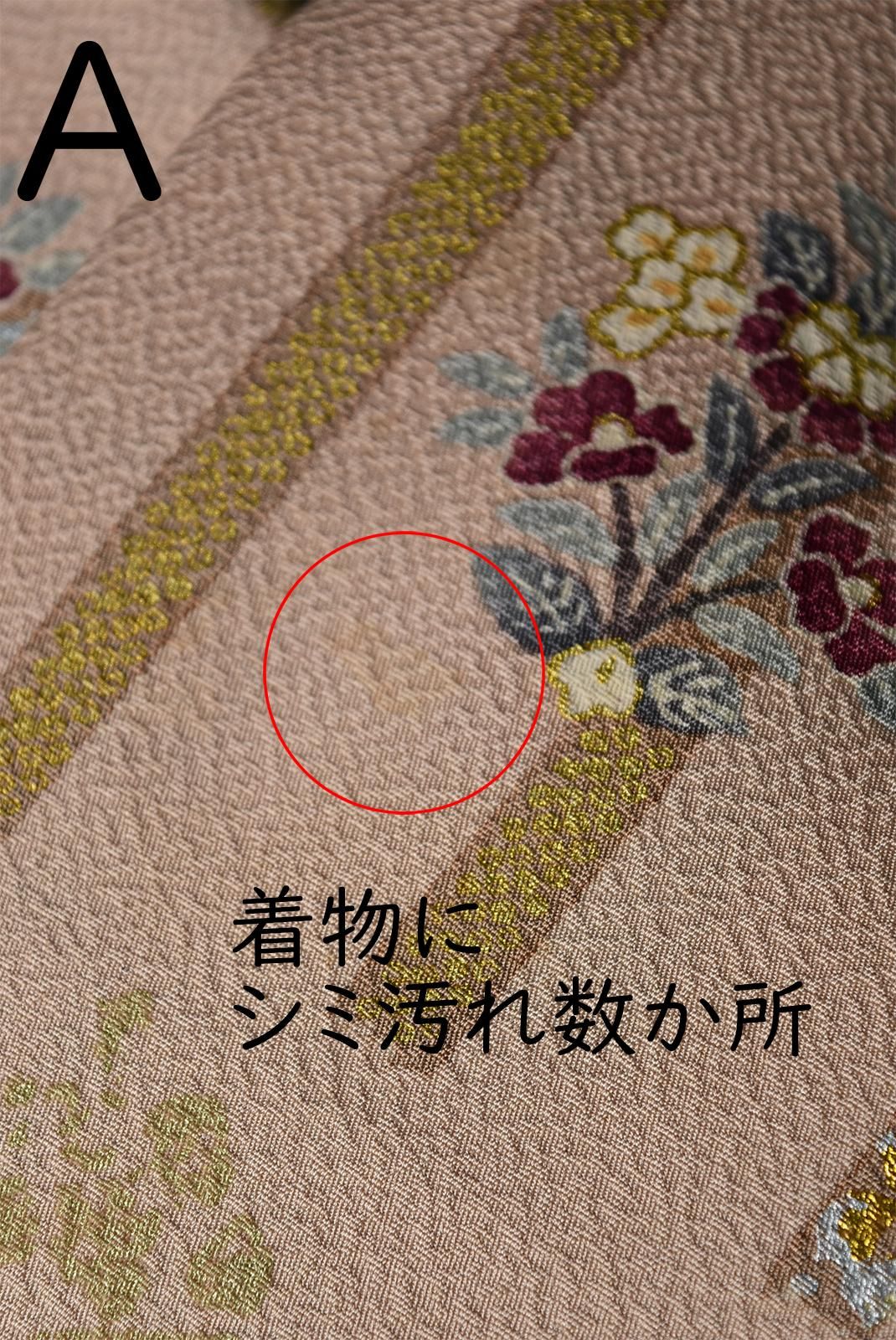 着物と帯セット（正倉院唐花ロマンチック） - アンティーク着物
