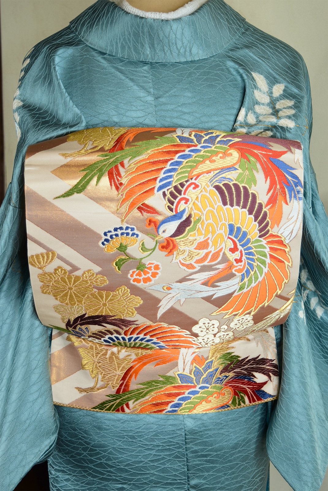 花喰鳳凰美しい袋帯 - アンティーク着物・リサイクル着物のオンライン